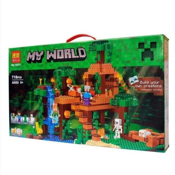 Конструктор Bela Minecraft 10471, Будиночок на дереві в джунглях