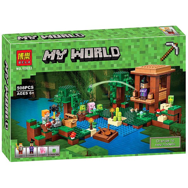 Конструктор Bela Minecraft 10622, Хижина ведьмы