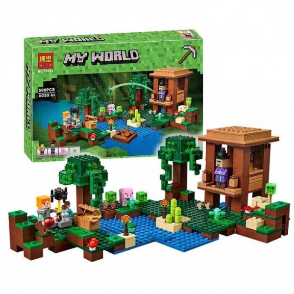 Конструктор Bela Minecraft 10622, Хижина ведьмы