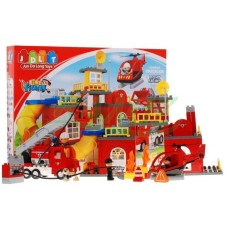 Конструктор JDLT 5156, Пожарная станция, 85 деталей