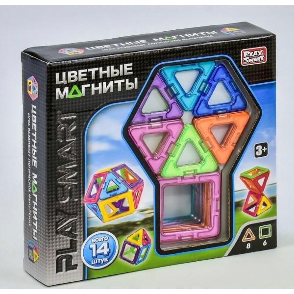 Конструктор магнитный Play Smart, 2425 