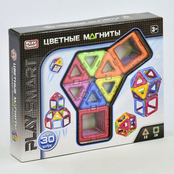Конструктор магнитный Play Smart, 2465