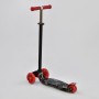 Детский четырехколесный самокат Scooter Maxi Print Черный мрамор 1318 Светящиеся колеса