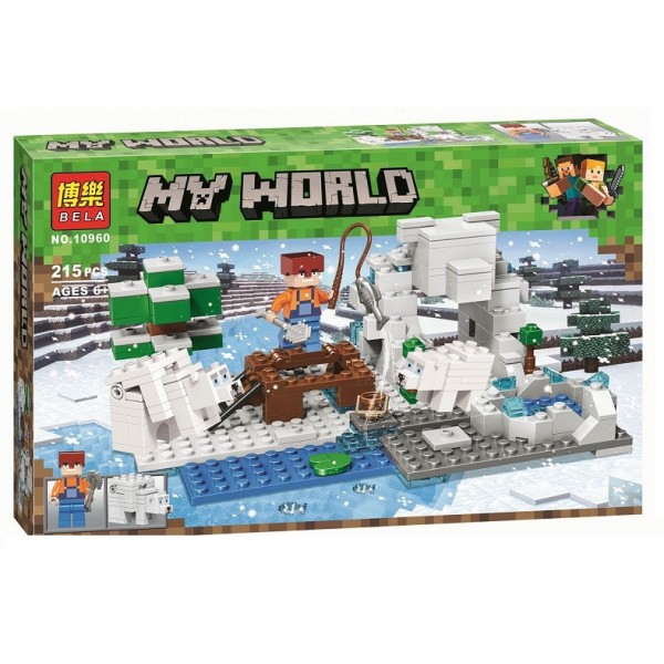 Конструктор Bela 10960 Зимняя рыбалка. Майнкрафт