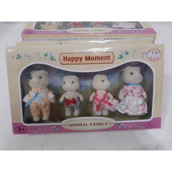 Набор флоксовых животных  Семья Свинок MBE18-5. (аналог Sylvanian Families)