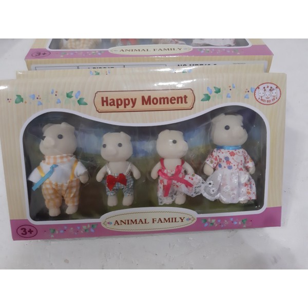 Набор флоксовых животных  Семья Свинок MBE18-5. (аналог Sylvanian Families)
