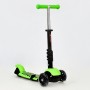 Триколісний самокат Best Scooter А 24670 - 1050 Божа корівка 3в1. З сидінням і кошиком. світяться колеса