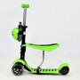 Трехколесный самокат Best Scooter А 24670 - 1050 Божья коровка 3в1. С сиденьем и корзинкой. Светящиеся колеса