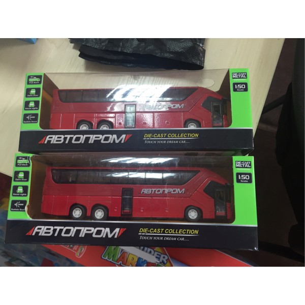 Автомодель Автобус 7779 Автопром. Свет, Звук, Двери открываются Масштаб 1:50