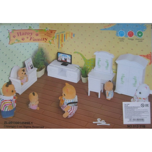 Гостиная для флоксовых животных Happy Family 012-11B (аналог Sylvanian Families)