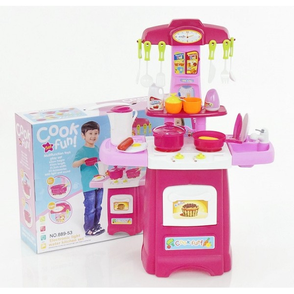 Игровой набор Кухня 889-52-53. 24 предмета. Свет. Звук.