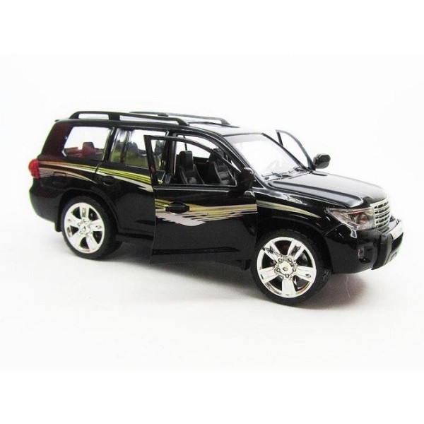 Машинка металлическая Тойота Автопром 7662 Toyota Land Cruiser. Свет. Звук. Открываются двери, капот, багажник