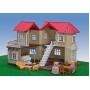 Домик Happy Family 012-01 мебель, 2 фигурки флоксовых животных, подсветка (аналог Sylvanian Families)