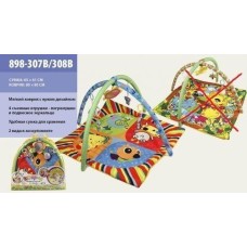 Развивающий коврик для малышей 898-308B. Квадратный с дугами
