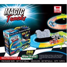 Детский гоночный трек Magic Tracks FYD170209-B. 360 деталей. Туннель