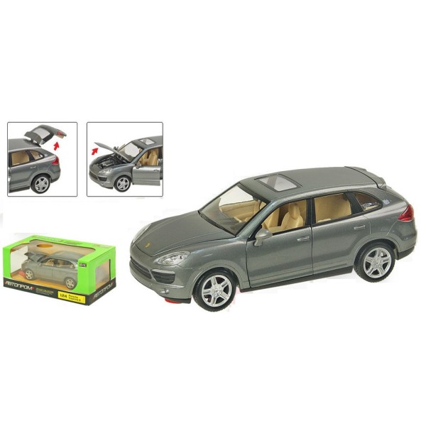 Машина металева Автопром 68241А Porsche Cayenne. Порш Двері і багажник відкриваються. Свет.Звук
