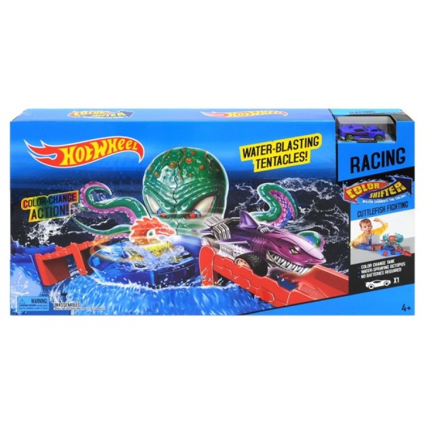 Автомойка Hot Wheel 5780 Нападение осьминога (машина меняет цвет)