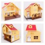 Домик с флоксовыми животными Happy Family 012-03 Загородный Домик (аналог Sylvanian Families)