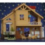 Домик с флоксовыми животными Happy Family 012-03 Загородный Домик (аналог Sylvanian Families)