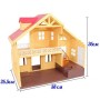 Домик с флоксовыми животными Happy Family 012-03 Загородный Домик (аналог Sylvanian Families)