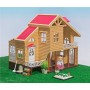 Домик с флоксовыми животными Happy Family 012-03 Загородный Домик (аналог Sylvanian Families)