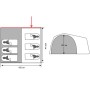 Туристическая палатка Coleman 2907 6-ти местная. 2-х слойная. Тамбур 