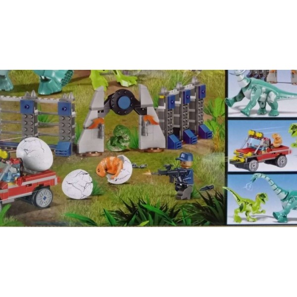 Конструктор 82133 Приборкання динозаврів. Світ Юрського періоду (аналог Lego Jurassic World)