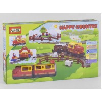 Конструктор Jixin M 0437 / 6188A  Железная дорога. Свет. Звук