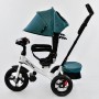 Детский трехколесный велосипед с пультом Best Trike 7700 B 6980 поворотное сиденье, надувные колеса