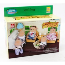 Гостиная для флоксовых животных Happy Family 012-09B с пианино (аналог Sylvanian Families)