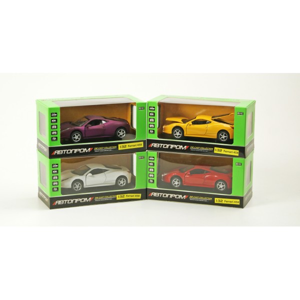 Машина металлическая Автопром 3201C Ferrari 458
