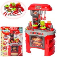 Игровой набор Кухня 008-908A тостер, свет, звук. Красная кухня