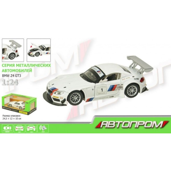 Машина металлическая Автопром 68260А BMW Z4 GT3