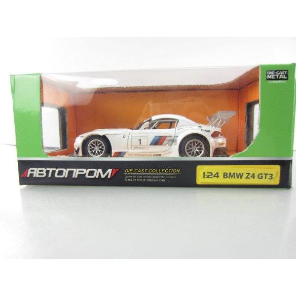 Машина металлическая Автопром 68260А BMW Z4 GT3