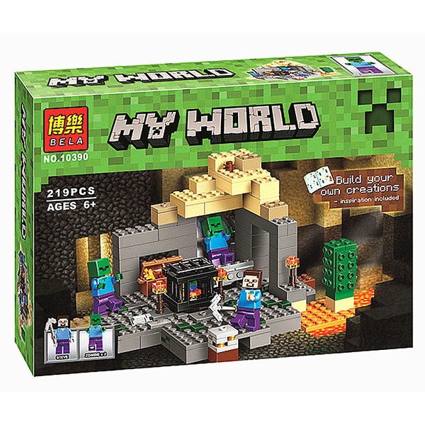 Конструктор Bela 10390 Темница (аналог Lego майнкрафт, Minecraft 21119)