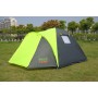 Палатка Green Camp 1011-2. 3-х местная. 2-х слойная. 2 входа. Тамбур