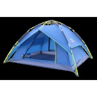 Автоматическая Палатка Green Camp 1831 3-х местная. 2-х слойная. С козырьком