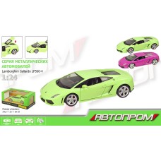 Модель машины Lamborghini. металлическая Автопром 68253А. Масштаб 1:24