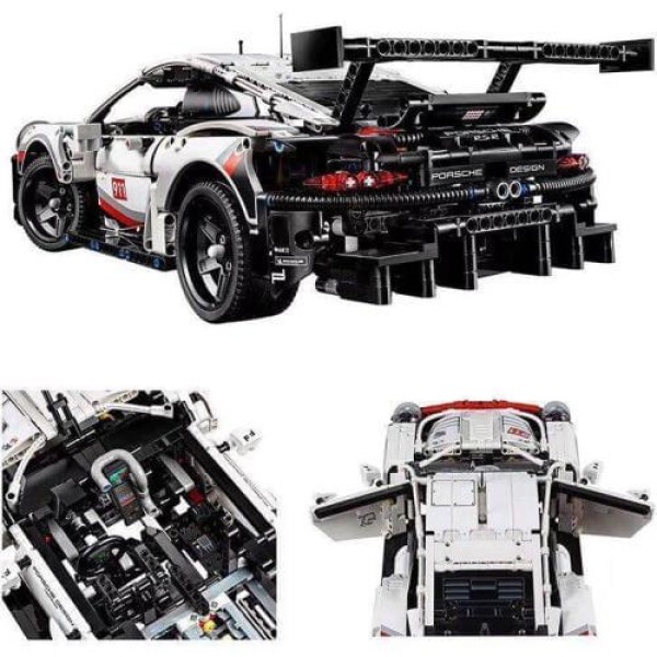 Модель Машины Порш Porsche 911 RSR Техник Jixin 13387, 1580 деталей