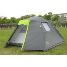 Туристическая палатка Green Camp 1013-4 Тамбур. 4-х местная. 2-х слойная