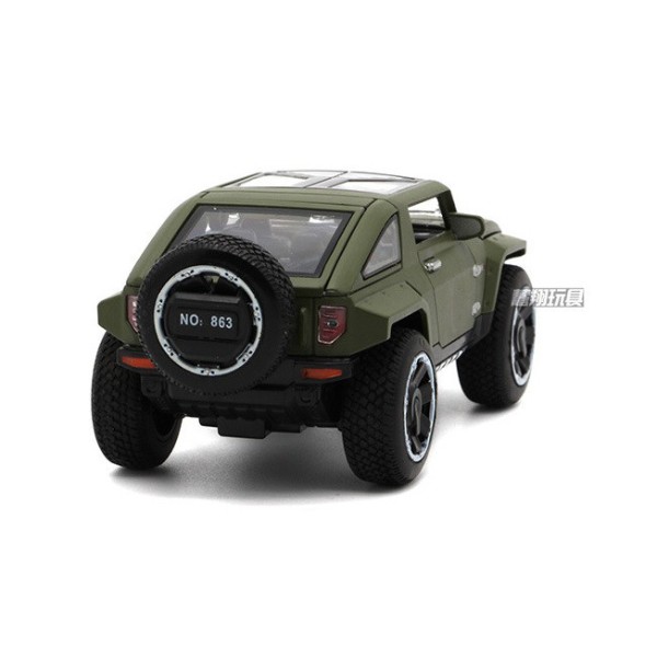 Машина металлическая 863 HUMMER. Свет. Звук. Открываются двери, багажник, капот