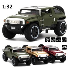 Машина металлическая 863 HUMMER. Свет. Звук. Открываются двери, багажник, капот