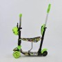 Самокат з сидінням і з ручкою Best Scooter 5в1 59050 Платформа і колеса святяться. Божа корівка