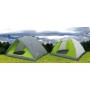 Туристическая палатка Green Camp 1018-4 с козырьком. 4-х местная. 2-х слойная