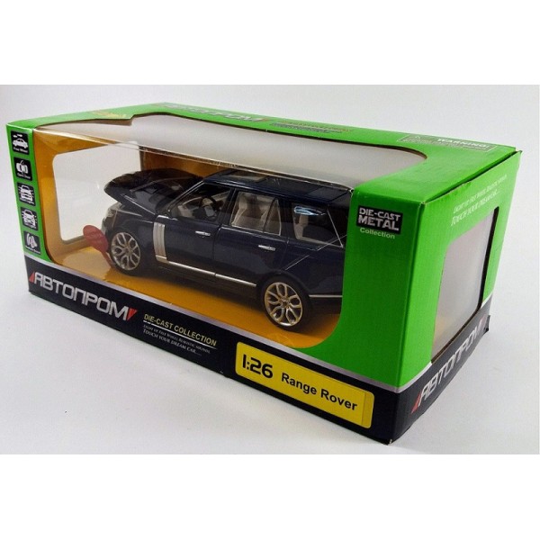 Автомодель Range Rover.Масштаб 1:24. Свет, Звук, Открываются двери, капот, багажник Черный