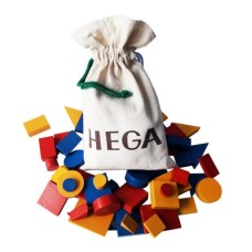 Набор деревянных фигур HEGA 185 Логические блоки Дьенеша 48 элементов
