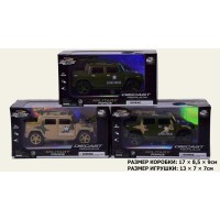 Машина металлическая 8535 Военный джип. Свет. Звук. Открываются двери