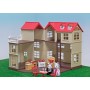 Большой домик с флоксовыми животными Happy Family 012-10 со светом (аналог Sylvanian Families)