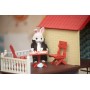 Большой домик с флоксовыми животными Happy Family 012-10 со светом (аналог Sylvanian Families)