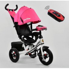 Детский трехколесный велосипед с пультом Best Trike 7700 B 5151 поворотное сиденье, надувные колеса